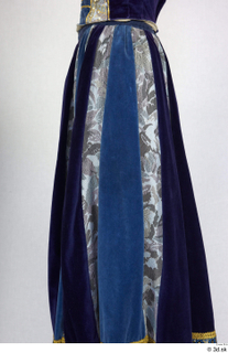 Photos Woman in Historical Dress 127 18th century blue skirt…